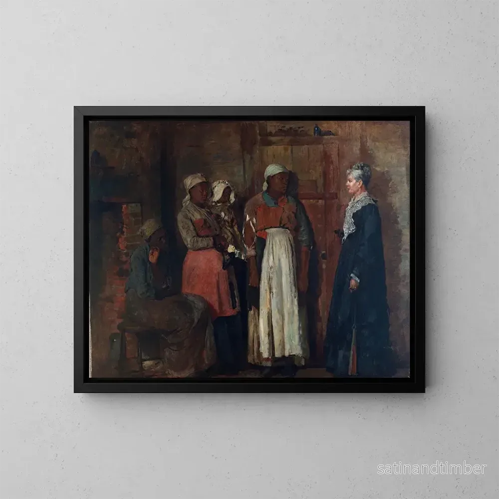 Reproduktion av målningen En besök hos den gamla älskarinnan - Winslow Homer