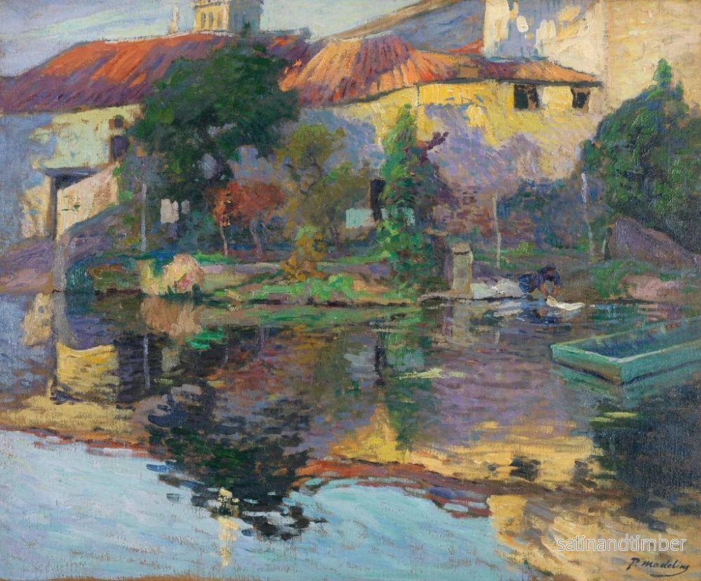 Reproduktion av målningen av bondgård i Saintonge - Paul Madeline - Bild 2