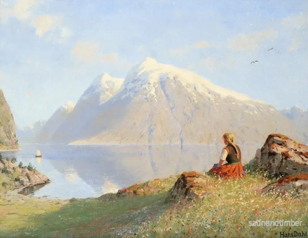 Reproduktion av målningen Sommar i fjordarna - Hans Dahl - Bild 2