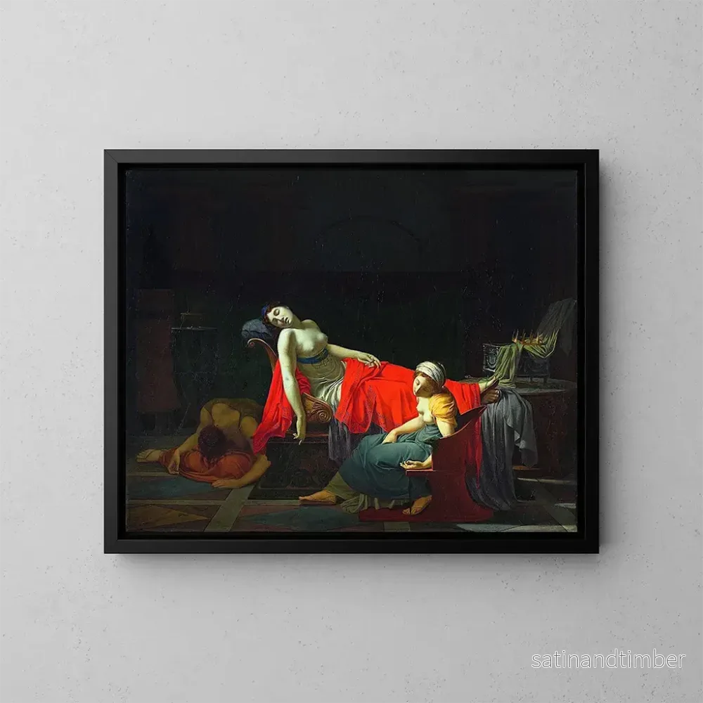 Reproduktion av målningen La Mort de Cléopâtre - Jean-Baptiste Regnault