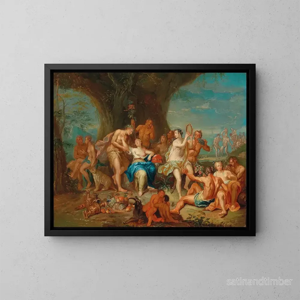 Reproduktion av målningen Bacchus och Ariadne på Naxos – Franz Christoph Janneck