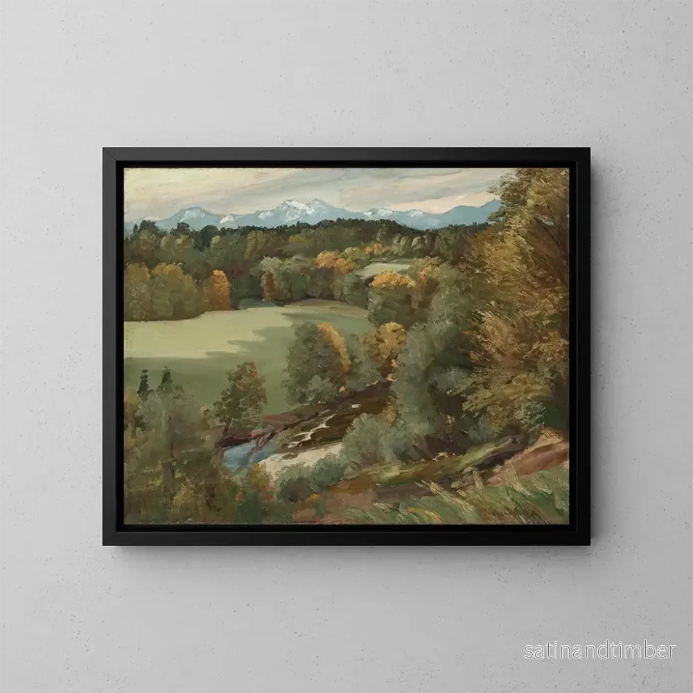 Reproduktion av målningen Vue de Saint-Sauveur sur la Prien - Max Tresenreuter