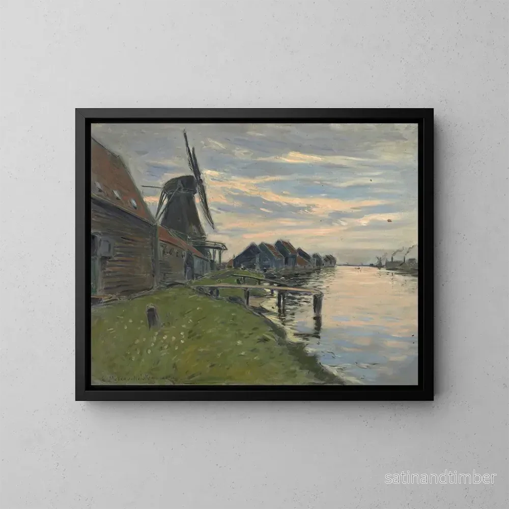 Reproduktion av målningen Canal i Holland - Etienne Moreau-Nélaton