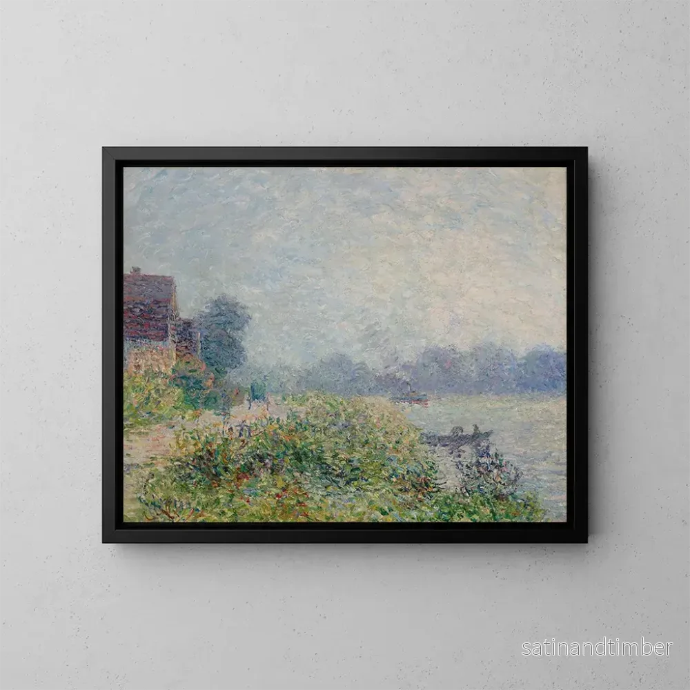 Reproduktion av målningen Bord de rivière - Gustave Loiseau