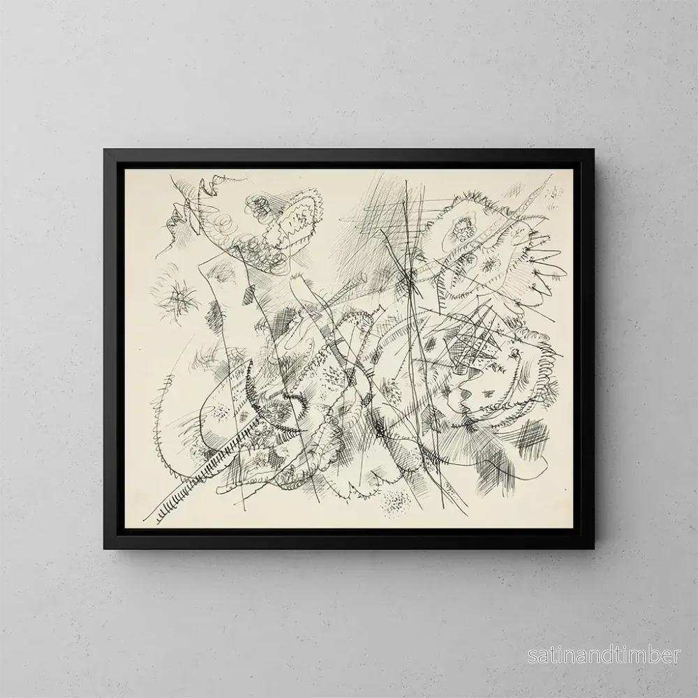 Reproduktion av målningen för en gravyr - Wassily Kandinsky