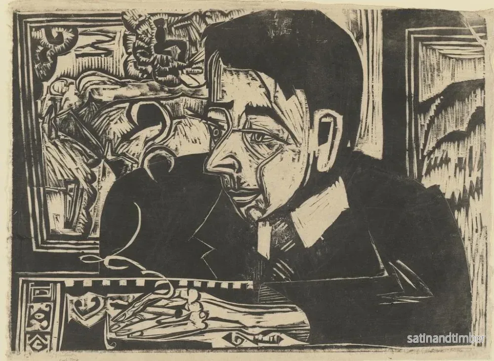 Reproduktion av målningen Tête Merz - Ernst Ludwig Kirchner - Bild 2
