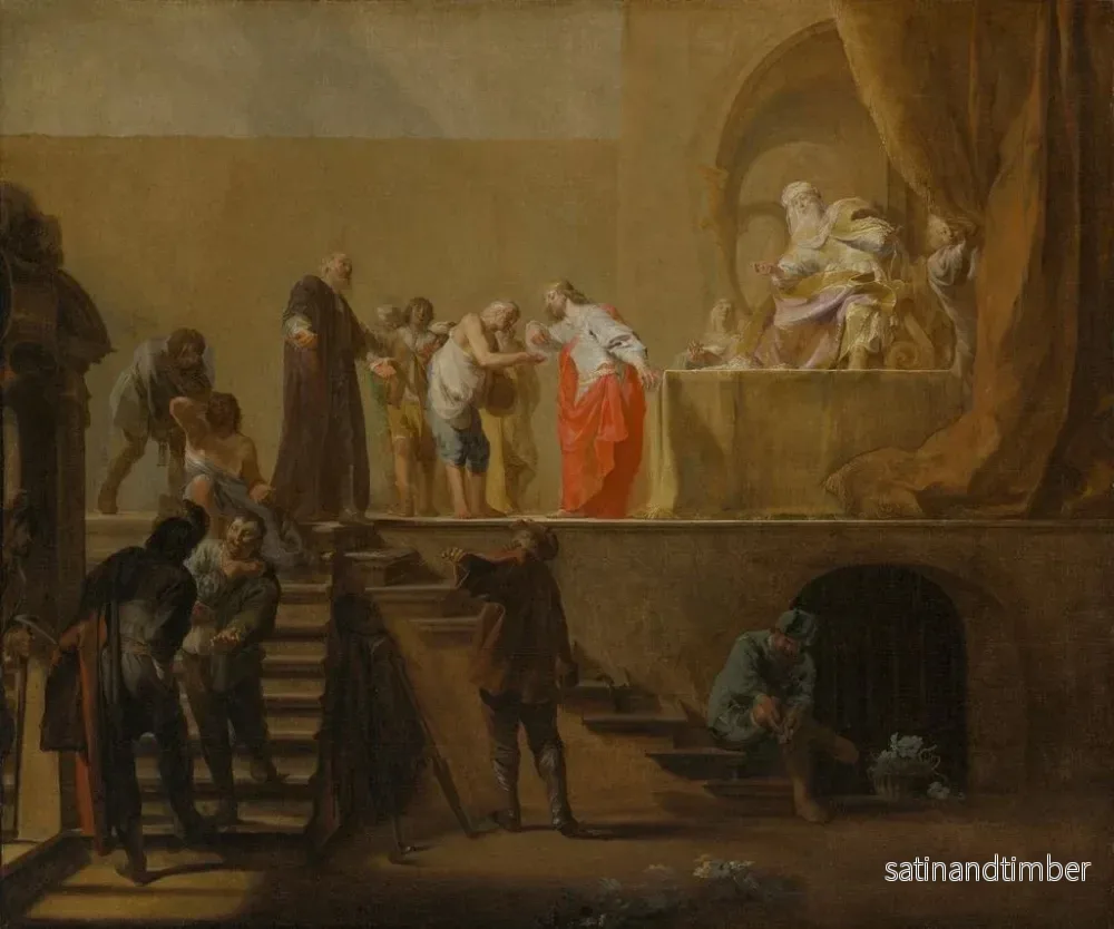 Reproduktion av målningen La parabole des ouvriers de la onzième heure - Nicolaus Knüpfer - Bild 2