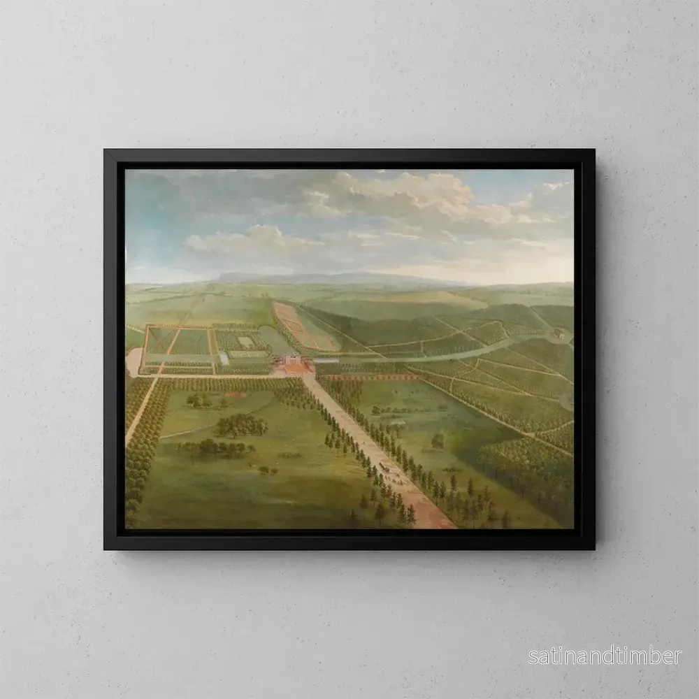 Reproduktion av målningen Vue de Tottenham Park, Wiltshire - Pieter Andreas Rysbrack