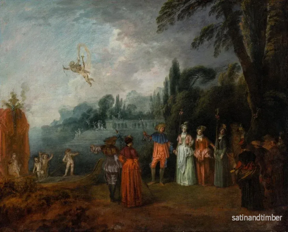 Reproduktion av målningen L'Embarquement för Cythera - Jean-Antoine Watteau - Bild 2