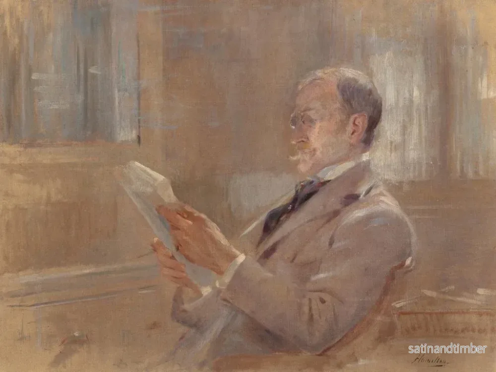 Reproduktion av målningen Portrait de Dr John Madison Taylor - John McLure Hamilton - Bild 2