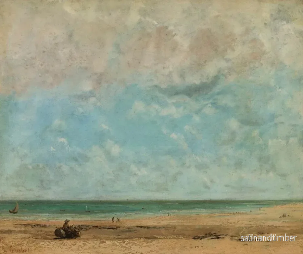 Reproduktion av målningen Landskap med maritimt motiv - Gustave Courbet - Bild 2