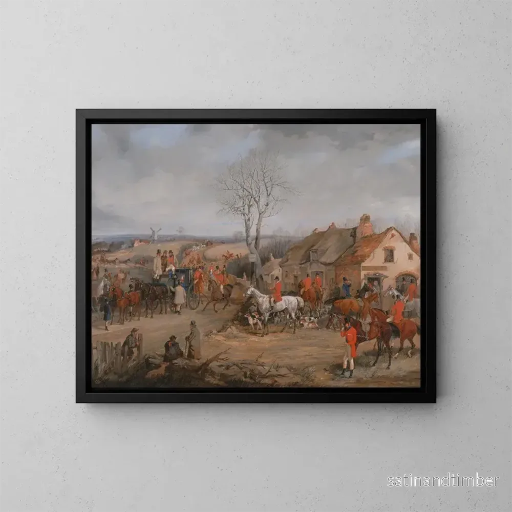 Reproduktion av målningen Jaktscen: Mötet - Henry Thomas Alken