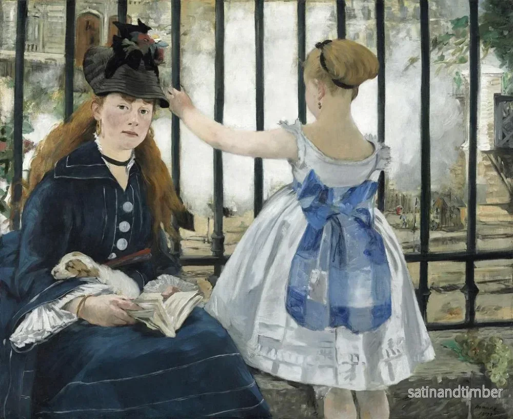 Reproduktion av målningen Le Chemin de fer - Édouard Manet - Bild 2