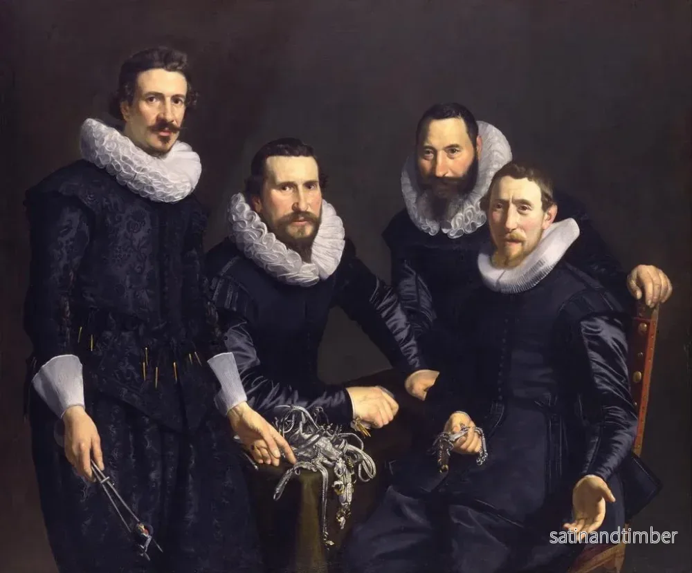 Reproduktion av målningen av Syndics de la guilde des orfèvres d'Amsterdam - Thomas de Keyser - Bild 2