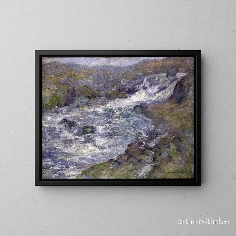 Reproduktion av målningen Le Torrent - John Henry Twachtman