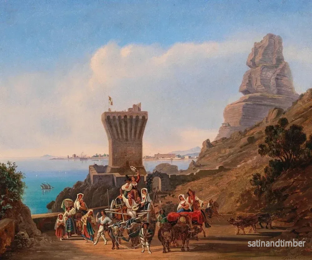 Reproduktion av målningen Familj på väg - Emil Theodor Richter - Bild 2