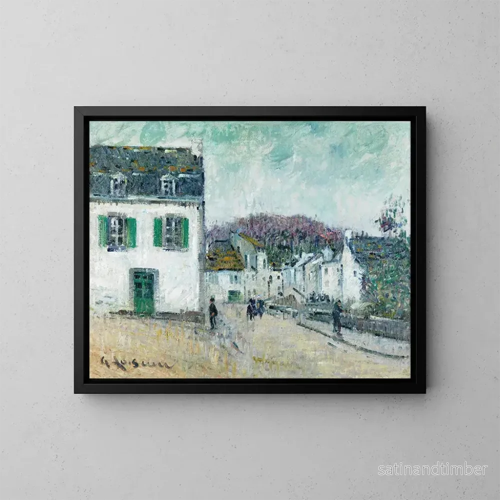 Reproduktion av målningen Rue de Pont-Aven – Gustave Loiseau Reproduktion av målningen Rue de Pont-Aven – Gustave Loiseau