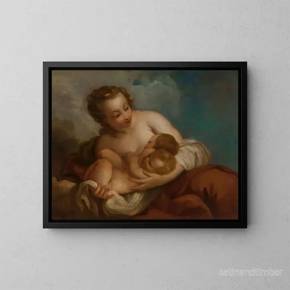 Reproduktion av målningen Allégorie de la charité – Atelier de François Lemoyne Reproduktion av målningen Allégorie de la charité – Atelier de François Lemoyne