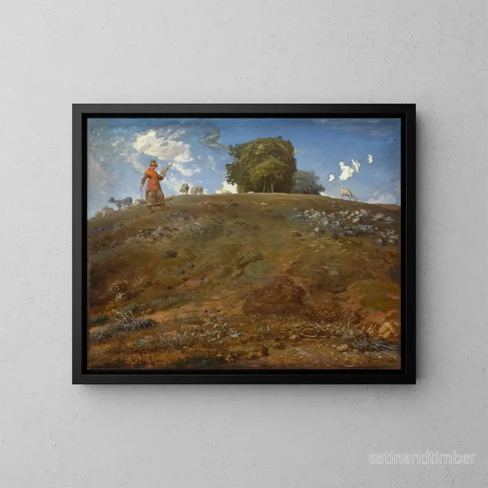 Reproduktion av målningen i Auvergne - Jean-François Millet