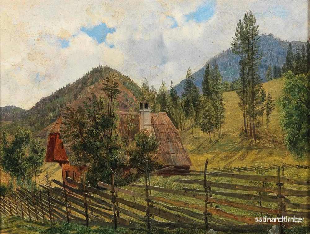 Reproduktion av målningen Scen vid Mrzsteg - Friedrich Gauermanns cirkel - Bild 2
