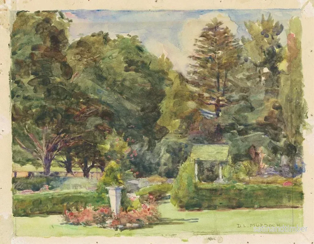 Reproduktion av målningen av trädgården i Parmelee - Dora Louise Murdoch - Bild 2