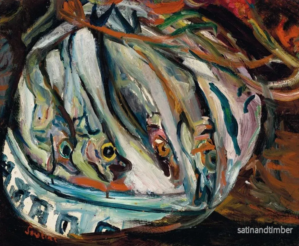 Reproduktion av målningen Naturtavla med fisk - Chaïm Soutine - Bild 2