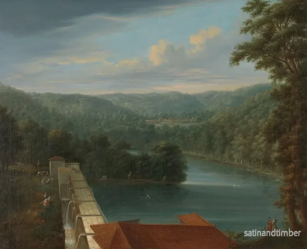Reproduktion av målningen De vattenreservoarer som kallas armbågar i Belgradskogen - Johann Christian Vollerdt - Bild 2
