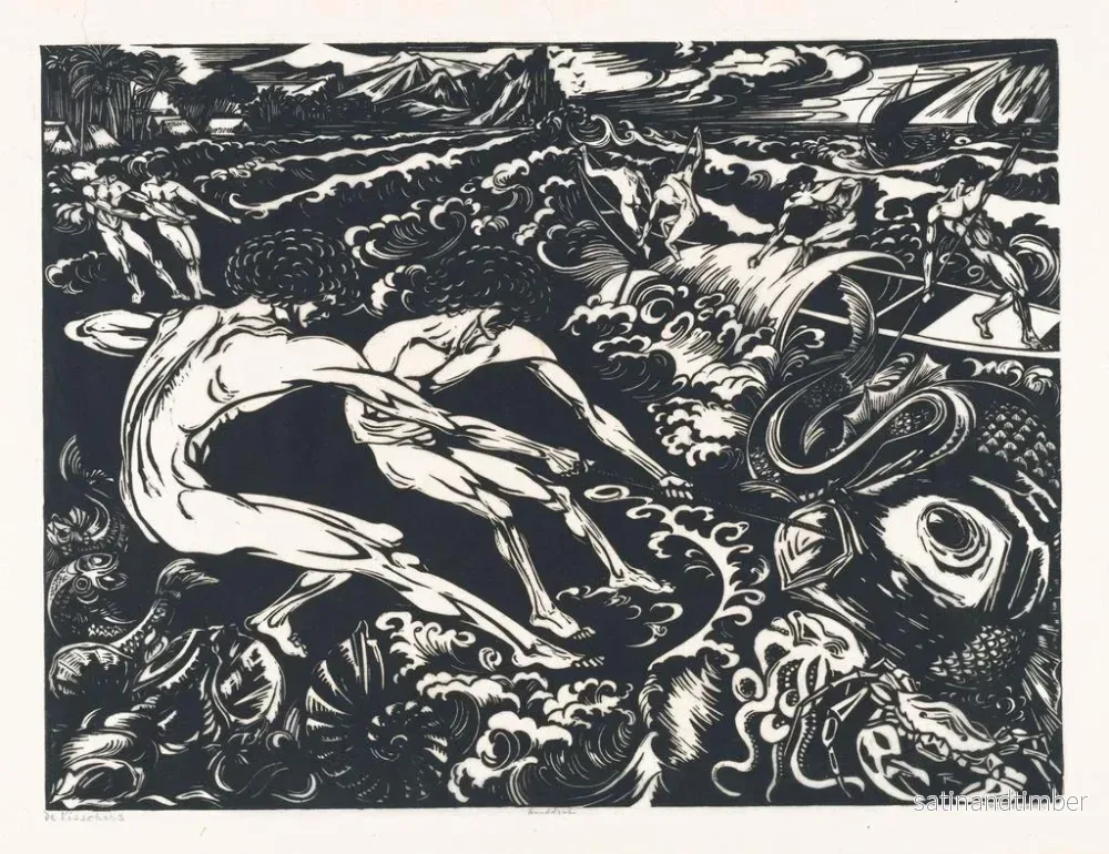 Reproduktion av målningen Les pêcheurs - Johannes Frederik Engelbert ten Klooster - Bild 2