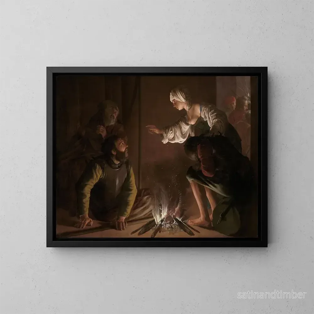 Reproduktion av målningen Le reniement de saint Pierre - Hendrick Ter Brugghen