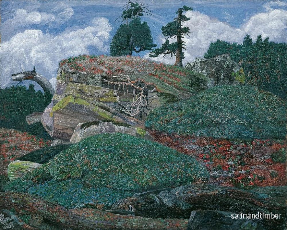 Reproduktion av målningen Landskap med klippor - Karl Mediz - Bild 2