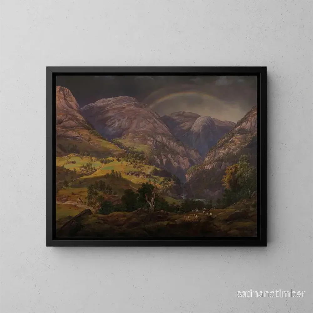 Reproduktion av målningen Vue de Stalheim - Johan Christian Dahl