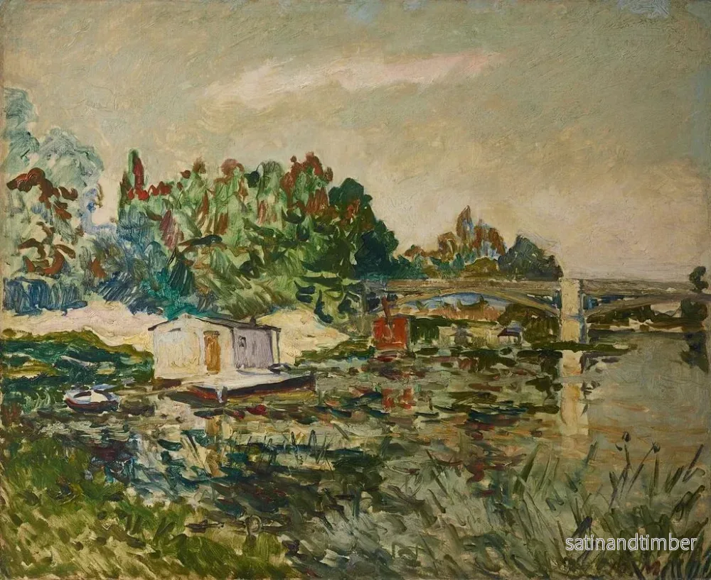 Reproduktion av målningen Bords de la Marne - Maxime Maufra - Bild 2
