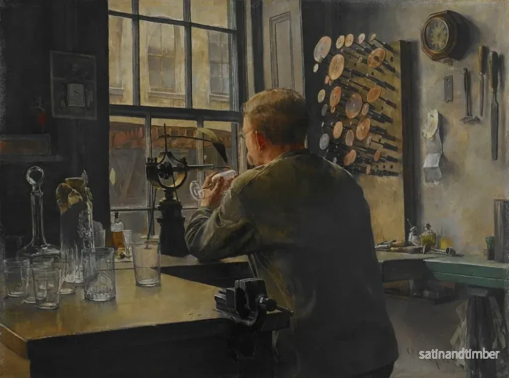 Reproduktion av målningen L'orfèvre du verre - Charles Frederick Ulrich - Bild 2