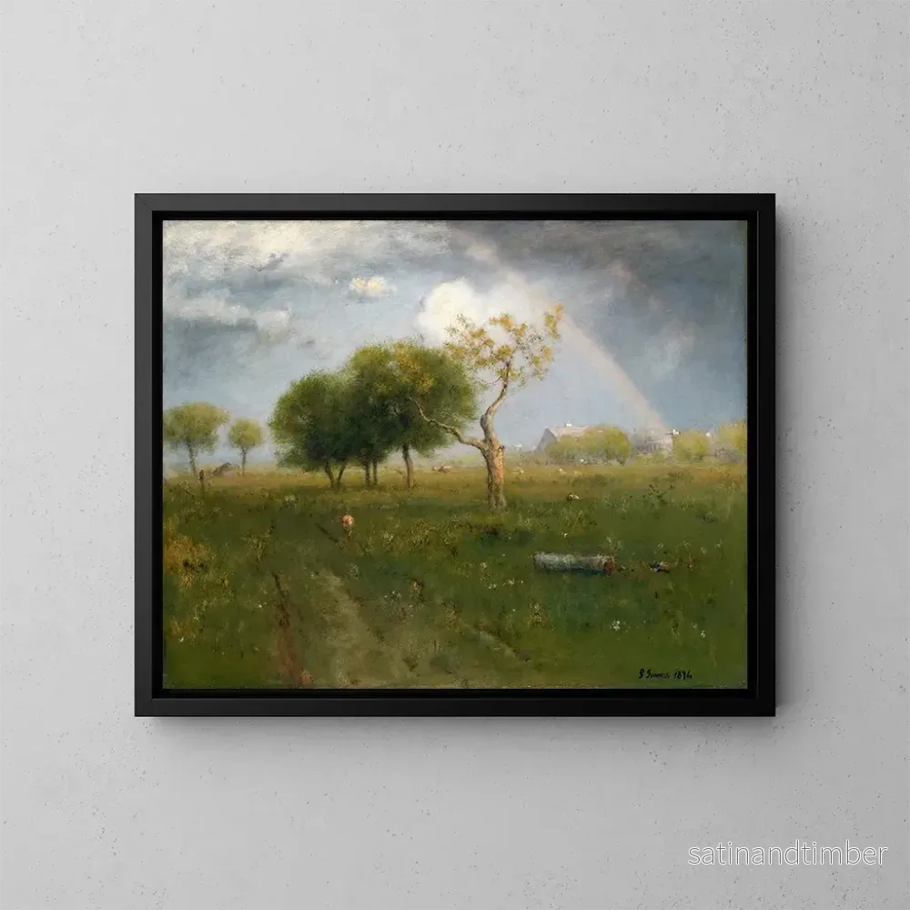 Reproduktion av målningen Efter en sommarregnskur - George Inness
