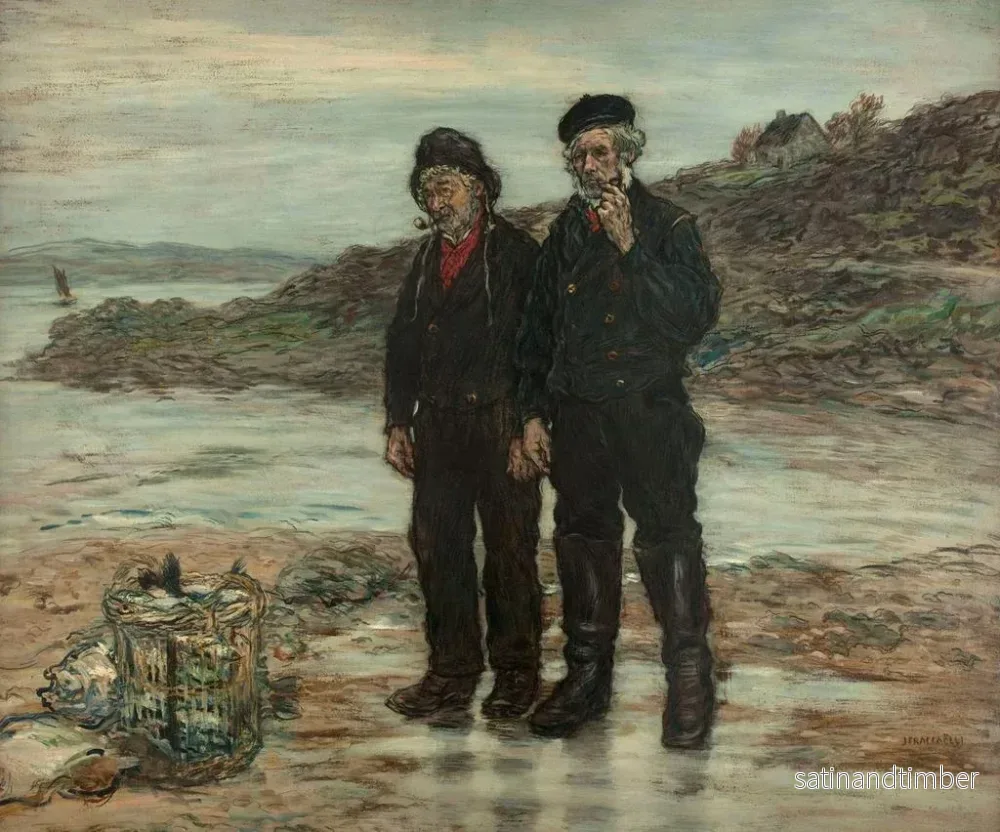 Reproduktion av målningen Fiskare från Skottland - Jean François Raffaëlli - Bild 2