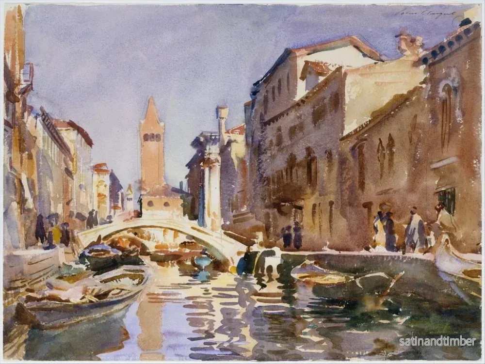 Reproduktion av målningen Canal vénetien - John Singer Sargent - Bild 2