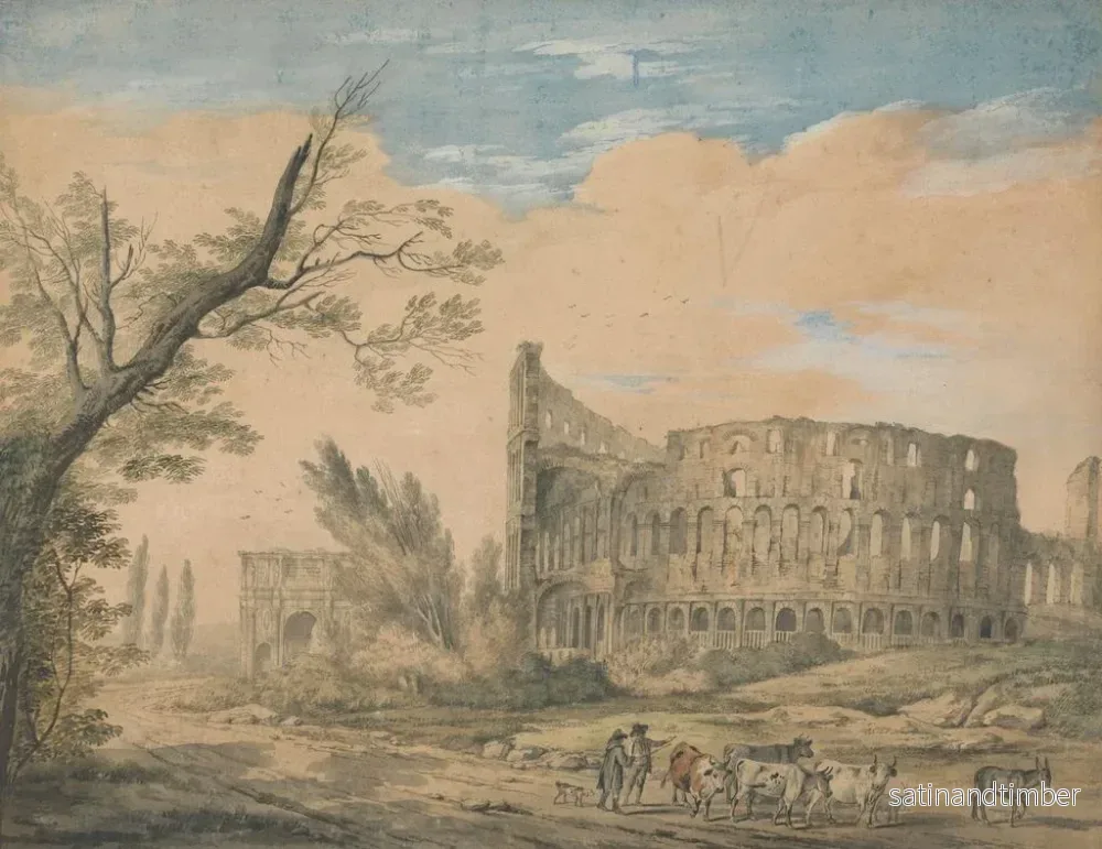 Reproduktion av målningen Le Colisée de Rome - Charles Robertson - Bild 2