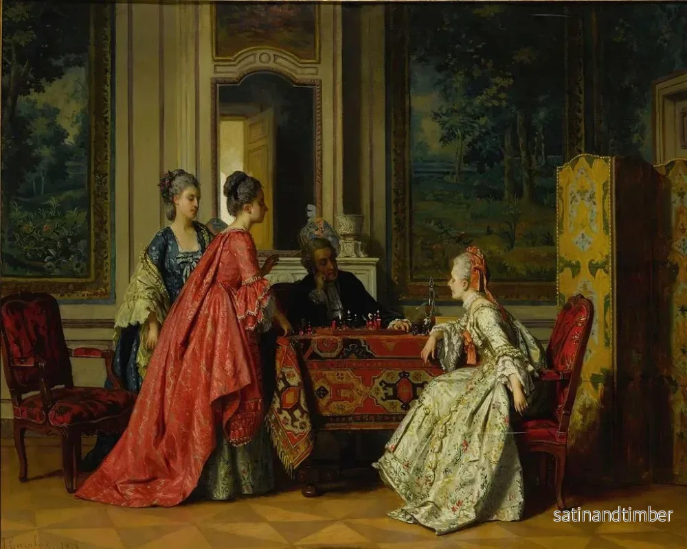 Reproduktion av målningen Les Échecs - Jean Carolus - Bild 2