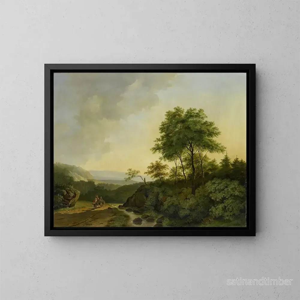 Reproduktion av målningen Vue dans les montagnes du Harz – Cornelis François Roos Reproduktion av målningen Vue dans les montagnes du Harz – Cornelis François Roos