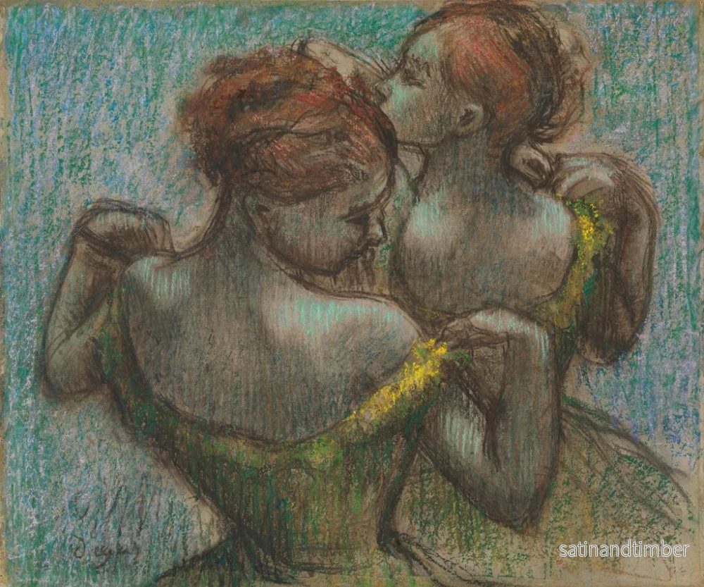 Reproduktion av målningen Två danserskor i buste - Edgar Degas - Bild 2