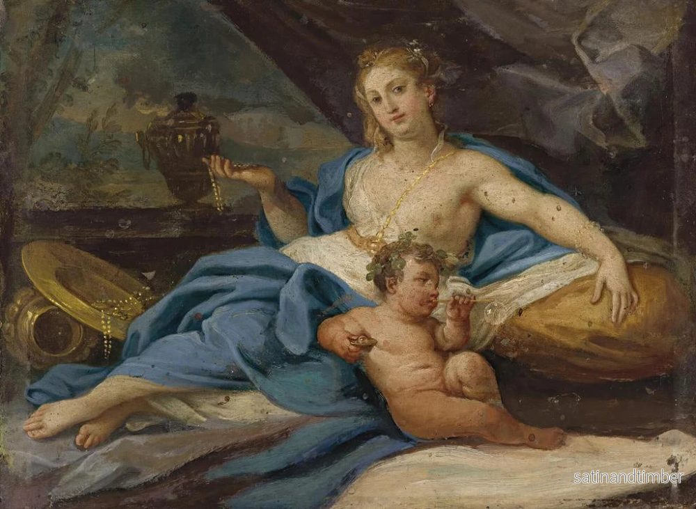 Reproduktion av målningen Venus i liggande position - Placido Costanzi - Bild 2