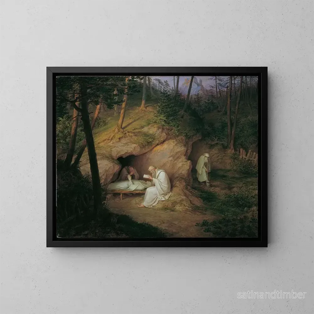 Reproduktion av målningen Lermite mort - Ludwig Ferdinand Schnorr von Carolsfeld