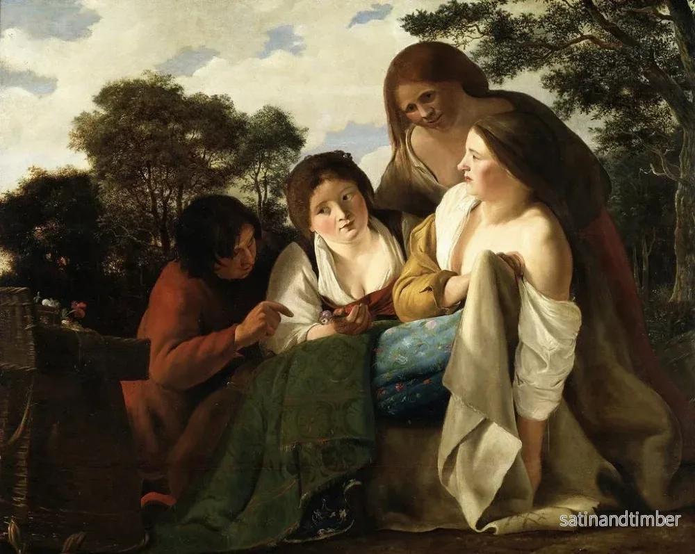 Reproduktion av målningen Le Vendeur de fleurs - Paulus Bor - Bild 2