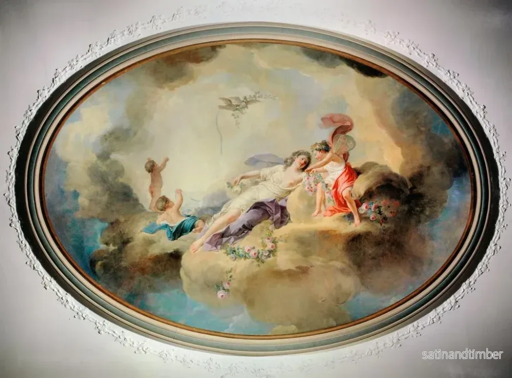 Reproduktion av målningen Le triomphe de Flore - Louis-Jean-François Lagrenée - Bild 2
