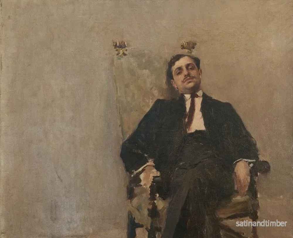 Reproduktion av målningen Porträtt av M. Juan Carlos Muñoz - Carlos Federico Sáez - Bild 2