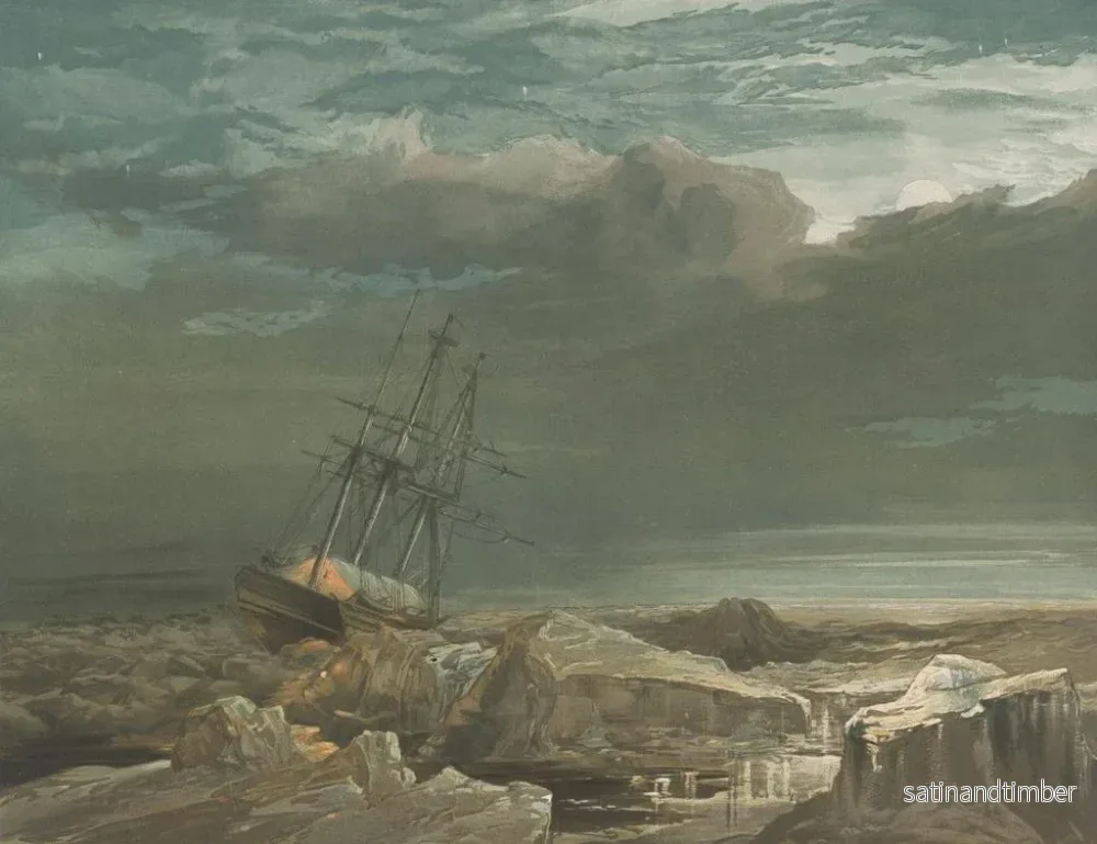 Reproduktion av målningen HMS Investigator i isen - Samuel Gurney Cresswell - Bild 2
