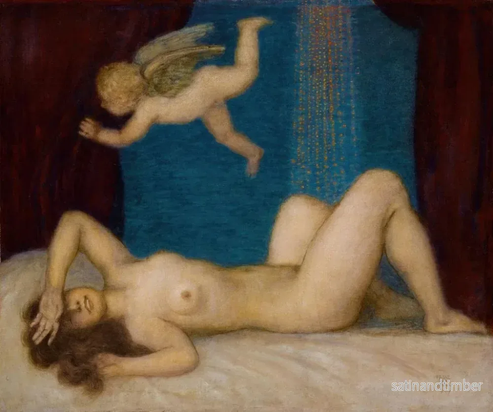 Reproduktion av målningen Danaé och guldregnet - Franz von Stuck - Bild 2