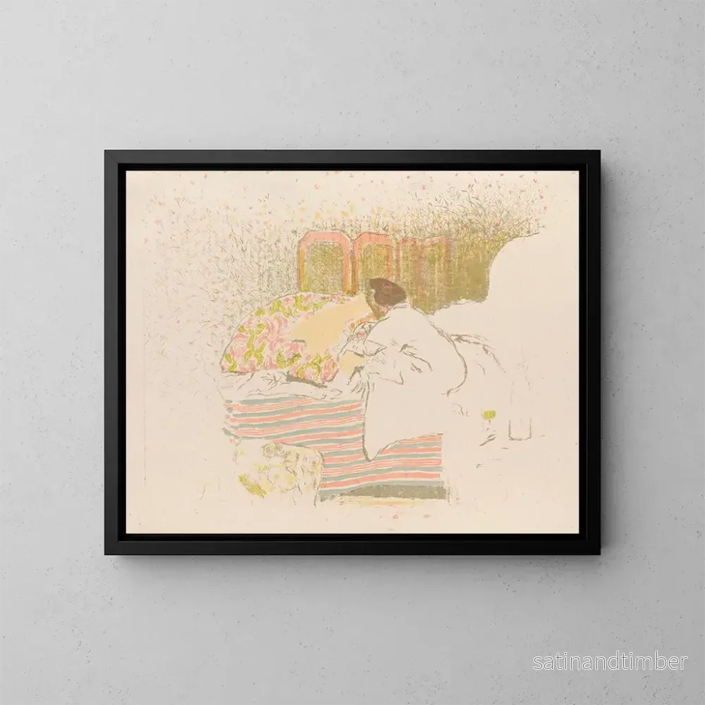 Reproduktion av målningen La naissance d'Annette - Édouard Vuillard