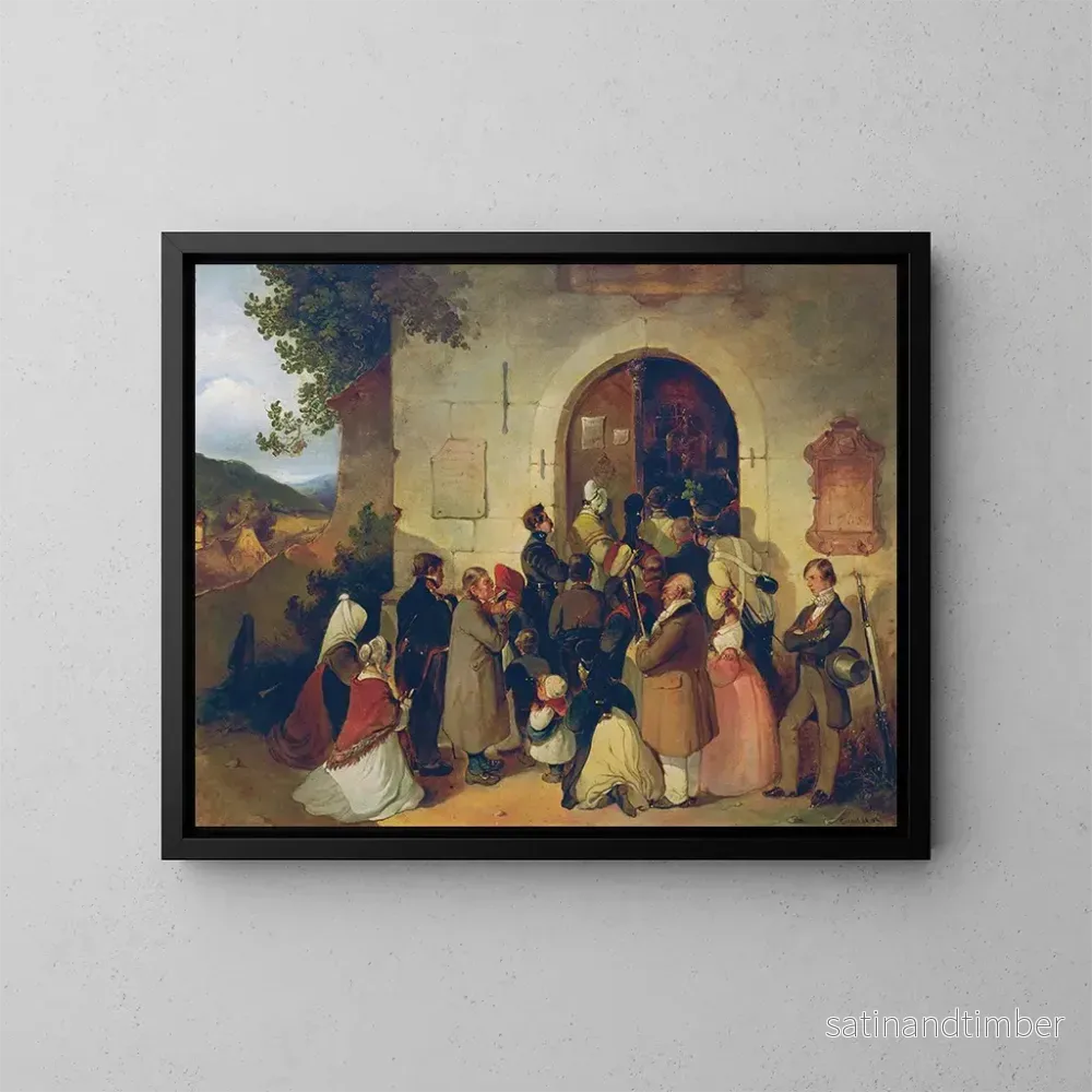 Reproduktion av målningen Pèlerin - Friedrich Johann Treml