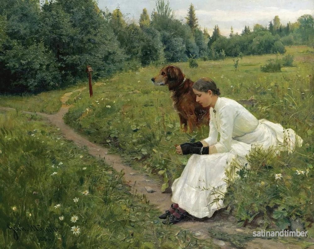 Reproduktion av målningen Idylle - Gerhard Munthe - Bild 2